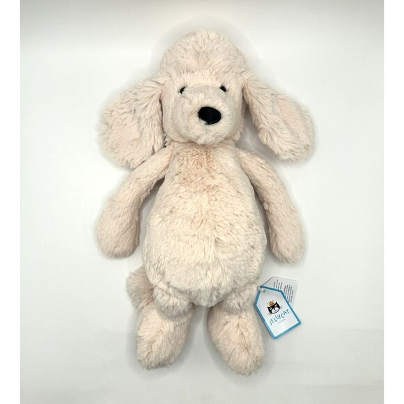 Jellycat Bashful Poodle Blush Pink Medium Size With Tags - Retired BAS3PDL - Picture 11 of 15